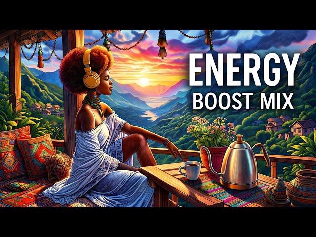 Upbeat Afrobeats Lofi ⚡ Happy Vibes for Study, Work & Focus [Instrumental] SDDEFAULT Thumbnail