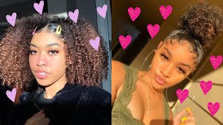 💜🌻 Cute Natural Hairstyles + Slayed Edges Compilation 🌻💜 | LOW KEY EXTRA EDITION