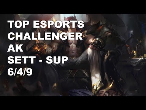 Top Esports Challenger AK Sup Sett vs Nautilus - KR Challenger Patch 10.8