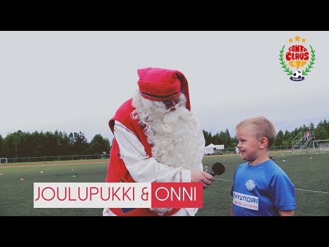 Joulupukki haastattelemassa (Santa Claus Cup 2014)
