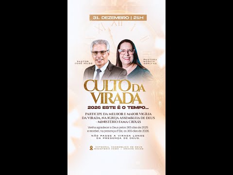 Culto da Virada | 2026 Este é o Tempo - AD-Fama Crixás - Go