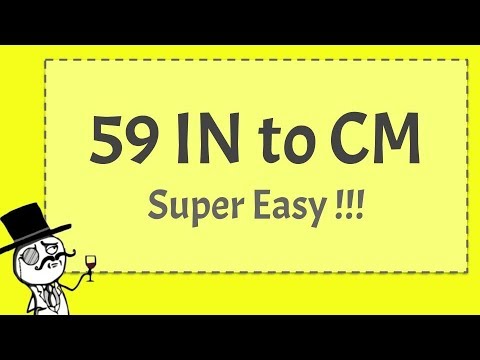 2nd YouTube video about how many cm is 59