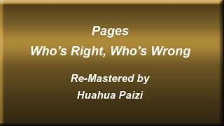 Pages   Who&#39;s Right, Who&#39;s Wrong