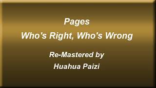 Pages   Who&#39;s Right, Who&#39;s Wrong