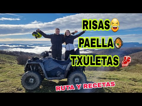 😂 RUTA QUAD Valle de ULTZAMA con IZARO y Amigos 😂🥘 ARROZ con cosas y chuletones 🥩