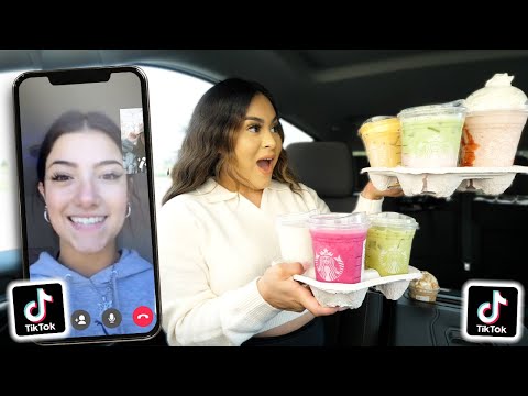 FAMOUS TIKTOKERS decide my STARBUCKS DRINK! *this is...