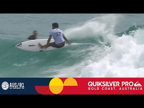 Slater vs. Fanning vs. Flores - Quiksilver Pro Gold Coast 2017 Round One, Heat 7