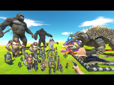 FPS Avatar Rescues Reptiles and Fights Mutant Primates and Kong - Animal Revolt Battle Simulator