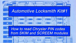 Read Chrysler PIN codes from SKIM & SKREEM immobilizers plus clone a damaged SKREEM into replacement