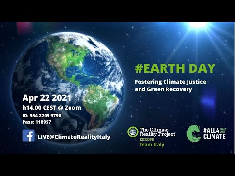 , title : 'EARTHDAY 2021 : Fostering Climate Justice and Green Recovery Tavoli 1 e 2'