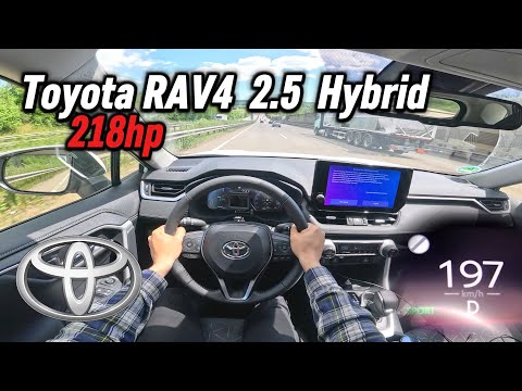 2025 Toyota RAV4 2.5 Hybrid (218 hp) | POV Autobahn Test Drive in Germany
