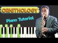 Charlie Parker Ornithology - Jazz Piano Tutorial