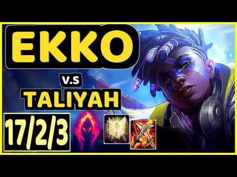 GRELL (EKKO) vs TALIYAH - 17/2/3 KDA JUNGLE CHALLENGER GAMEPLAY - BR