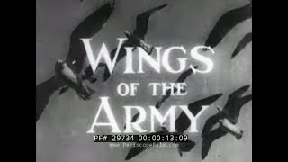 1940 U.S. ARMY AIR CORPS DOCUMENTARY &quot;WINGS OF THE ARMY&quot;  MILITARY AVIATION 29734