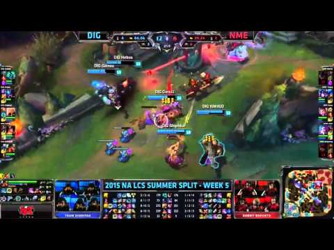 DIG vs NME NA LCS Championship series Summer Split 2015 W5D1 Team Dignitas vs Enemy Esports Game Hig