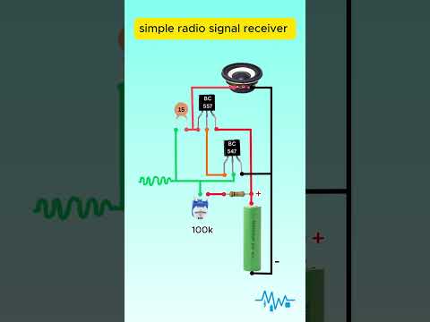 FM Radio Using Just 2 Transistors #Shorts #radio