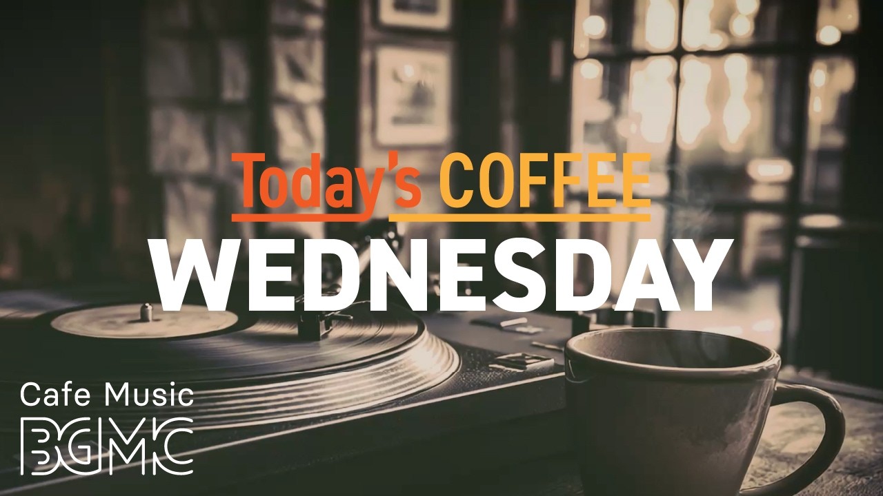 Today's COFFEE WEDNESDAY: 4K Vinyl Cafe Music ☕ Relaxing Smooth Jazz for Calm Focus
