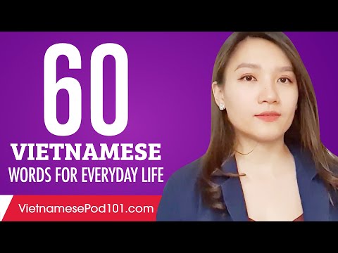 60 Vietnamese Words for Everyday Life - Basic Vocabulary #3