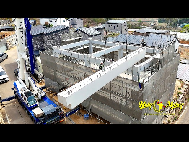 Process of Constructing a Concrete Modular House in Just 2 Weeks. PC(Precast Concrete) Factory. SDDEFAULT Thumbnail