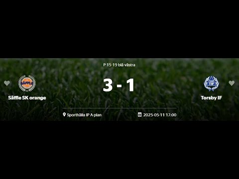 Säffle SK vs Torsby IF - P 15-19 blå västra 2025-05-11