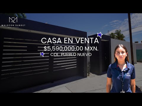 CASA EN VENTA EN COL.PUEBLO NUEVO, LA PAZ, B,C,S. 