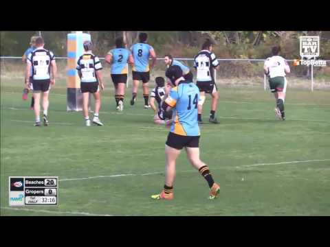 2016 NHRU Round 18 Premier 1 Highlights - Southern Beaches Rugby Club v Nelson Bay Gropers