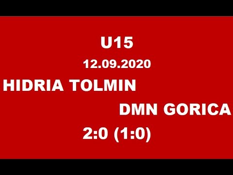 U15 Hidria Tolmin - DMN Gorica 2:0 (1:0), 12.9.2020