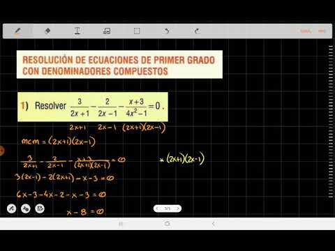 Ecuaciones numéricas fraccionarias con denominadores compuestos 2