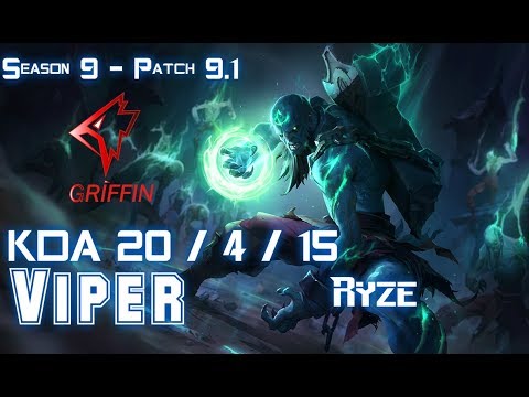 GRF Viper RYZE vs LUCIAN Bot - Patch 9.1 KR Ranked