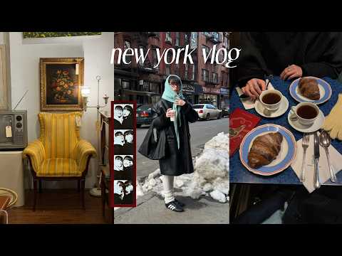 NYC vlog: fashion week 2026, photobooth, vintage shopping, food & cafe (intruder in our house...)