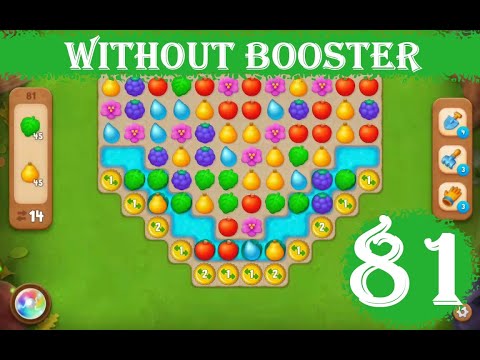Gardenscapes Level 81 - [14 moves] [2023] [HD] solution of Level 81 Gardenscapes [No Boosters]
