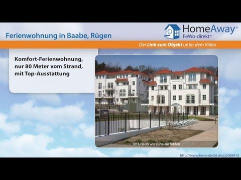 Baabe: Komfort-Ferienwohnung, nur 80 Meter vom Strand, mit Top-Ausstattung - FeWo-direkt.de Video