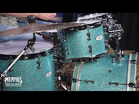 Pearl Music City Custom Reference Pure Drum Set 22/10/12/16 - Turquoise Glass Glitter