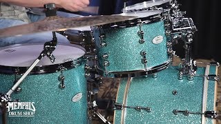 Video thumbnail for Pearl Music City Custom Reference Pure Drum Set 22/10/12/16 - Turquoise Glass Glitter by Memphis Drum Shop