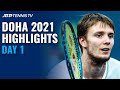 Bautista Agut & Bublik Lead Opening Day | Doha 2021 Highlights Day 1