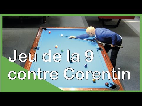Match de billard américain au jeu de la 9 contre Corentin (27 février).