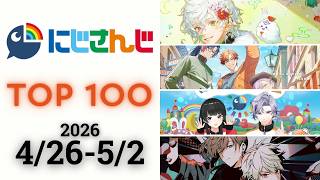 【2026/4/26-5/2】にじさんじ 歌ってみた&オリジナルソング 週間再生数ランキング TOP 100 + 新曲