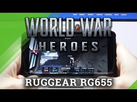 Gaming Test of World War Heroes on RugGear RG655 - High Quality Settings