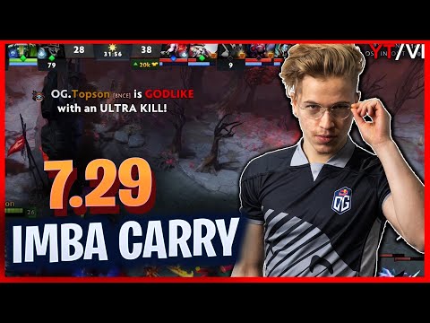 TOPSON Tries SLARK in 7.29 Patch Update Dota 2