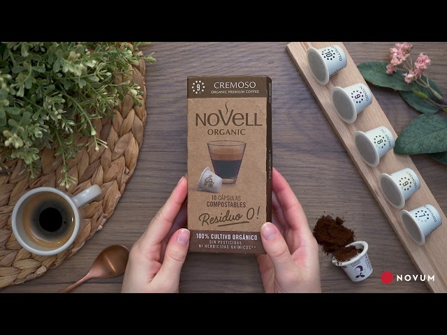 Vídeo relacionado con NOVELL - Café Descaffeinato Residuo 0 50 Unidades | Compatibles Nespresso | Cápsulas Café Descafeinado Sabor Intenso y Aromático | Compromiso Ecológico con Cápsulas 100% Compostables
