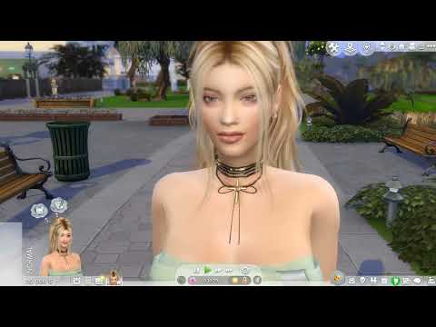 the sims 4 custom content download blonde female Tamara Cohen by Bonita100 Game Video Preview