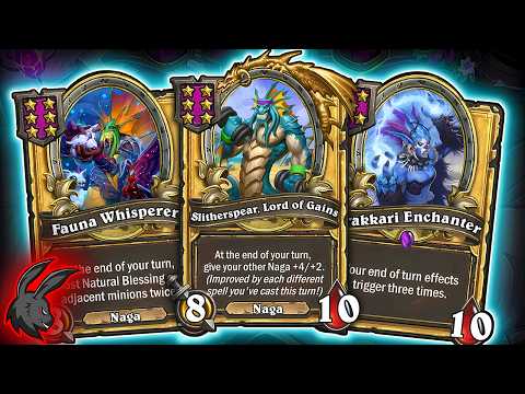 Buffed Nagas DESTROY The Lobby! | Hearthstone Battlegrounds