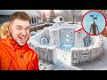 WE BUILT A GIANT SNOW FORT To SPY On SIREN HEAD INSANE SNOW BASE