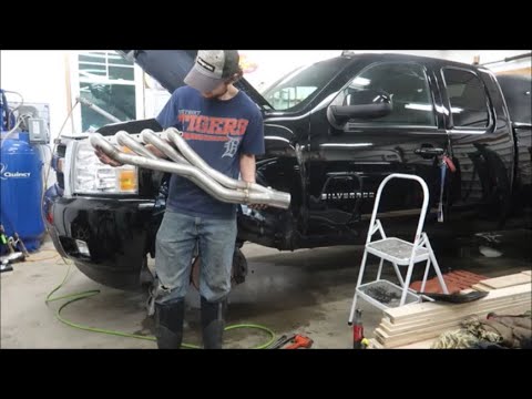 *Install* Stainless Works Catless LT Headers w/ X Pipe! 2011 Silverado 5.3!! **LOUD WARNING**