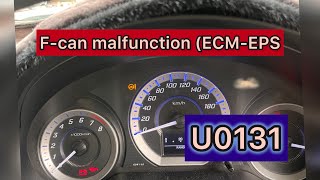 How to fix U0131 f can malfunction ECM-EPS