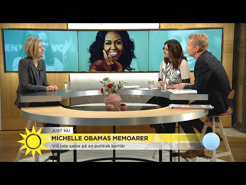 "Enormt intresse för Michelle Obamas memoarer – slår alla rekord" - Nyhetsmorgon (TV4)