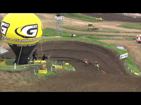MXGP of Bulgaria 2013 - Desalle and Strijbos fight - Motocross