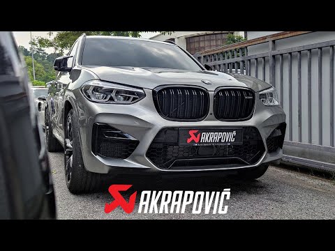 BMW X3M COMPETITION AKRAPOVIC EXHAUST | FAST SUV