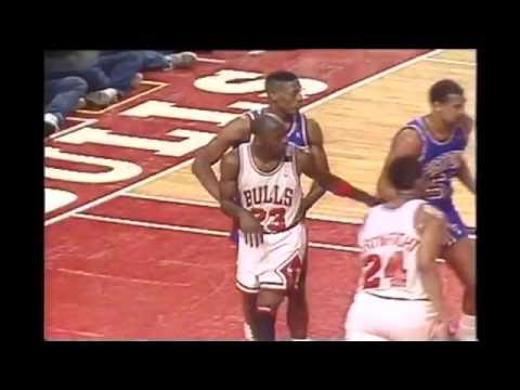 Michael Jordan Dunks Past 3 Pistons