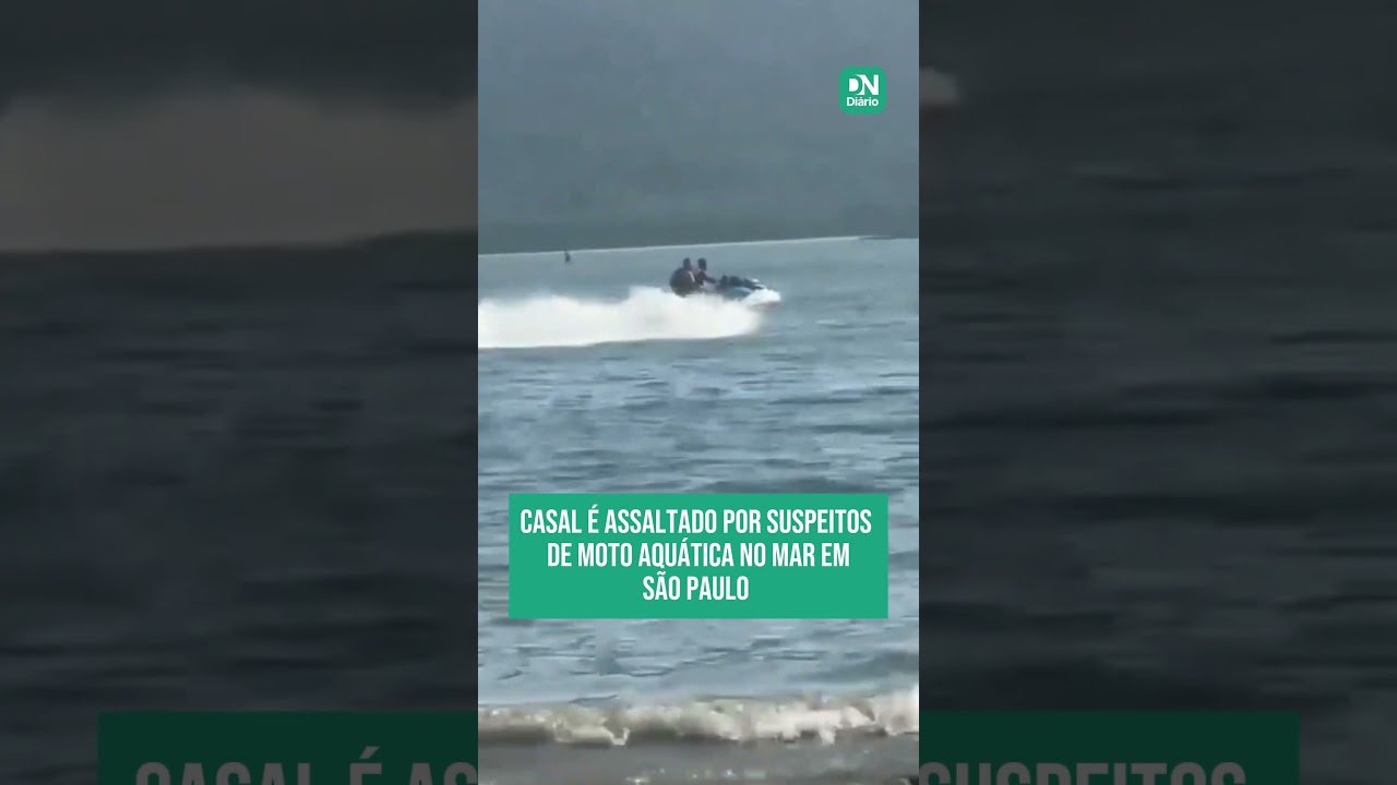 Imagem da notícia Dupla em moto aquática assalta casal que andava de caiaque no mar em SP